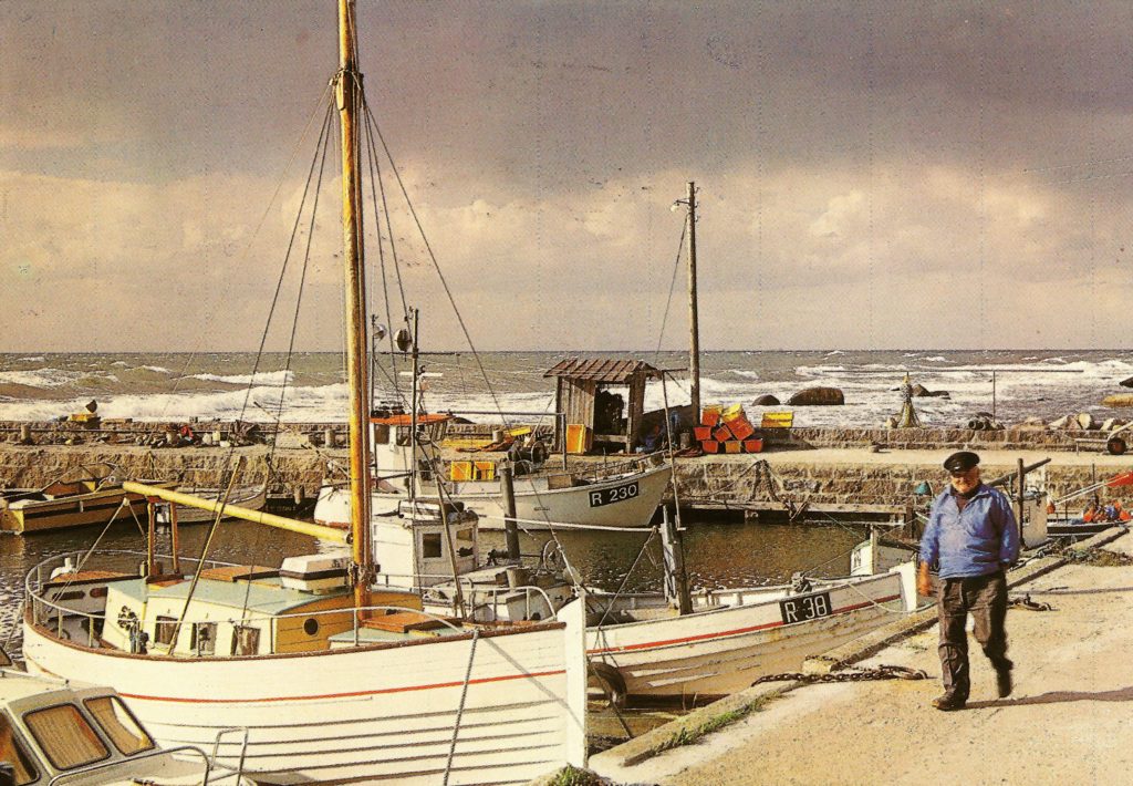 Børge Vang på Helligpeder havn, foto Mogens Dam.
